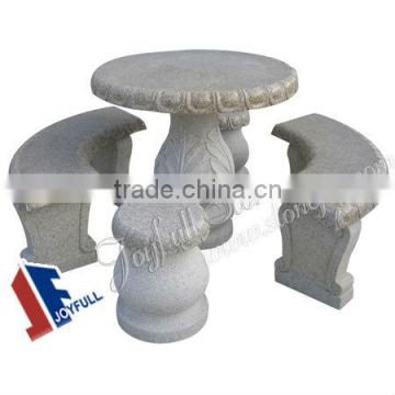 Garden stone tables and chairs,outdoor furniture round stone table,stone top patio furniture set