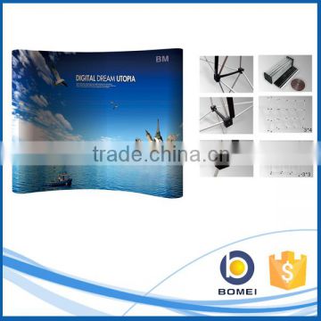 3*3 3*4 Aluminum Type folding spring pop up banner stand, trade show pop up backdrop display wall