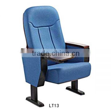 Theater auditorium furniture Cinema chairs with writing pad Folding seat on sale LT13