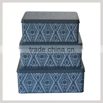 Rectangle metal tin box/rectangle sugar tin box/Rectangle Tin Box For Gift Packaging