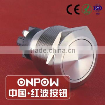 30 Years Industry Leader ONPOW Metal Push Button Switch GQ25-L-11/S Dia. 25mm stainless steel IP65 waterproof CE ROHS