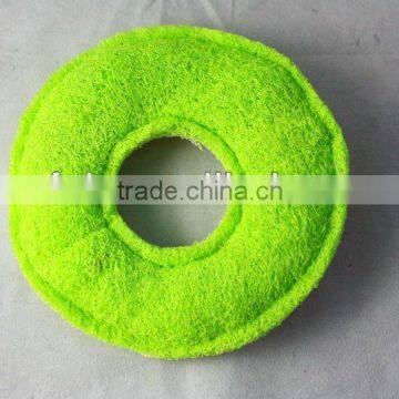 loofah ring for pet toy