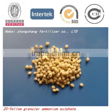 Fertilizer ammonium sulphate light yellow