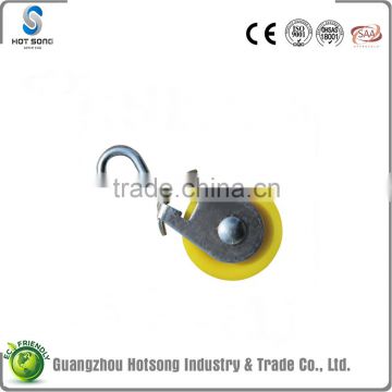 HS-P38 China manufacture tiny galvanized iron standard nylon rope pulley for sale