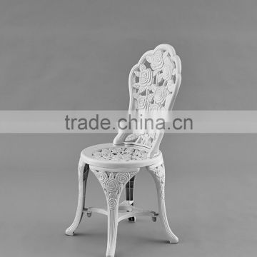 European garden rose design PP plastic bistro table and chairs