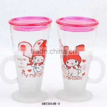 premium decal logo pyrex glass coffee mugs