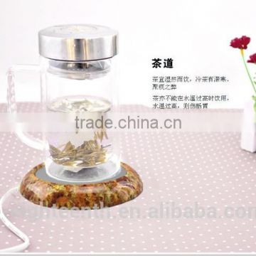 Environmental practical safe Wood USB heat coffee cup warmer water milk heater