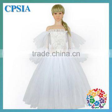 2015 New Design Beautiful White Princess Dress Tutu Gress For Girls Wedding Dresses Party Dresses