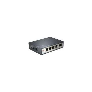 5 Port IEEE 802.3af PoE Ethernet Switch 10M / 100M With 4 Port PoE & 1 Port Fiber