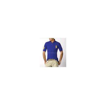 Mens Ralph Lauren Polo Shirt, Big Pony, #3, Royal Blue,Short Sleeve