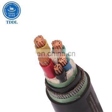 TDDL PVC Insulated 0.6/1kv IEC60502 4 core copper core  power cable 95mm