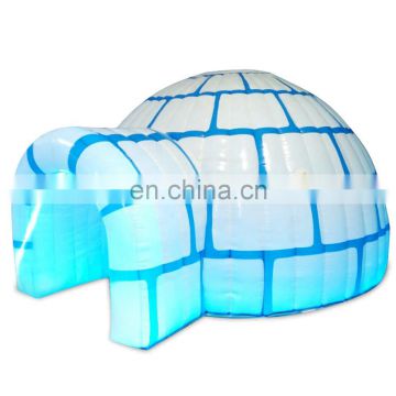 SX White Inflatable Camping Globe House Tent Sealed Large Air Dome Led Inflatable Igloo Tent Outdoor For Sale
