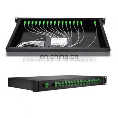 cold rolled steel material 12 port fiber patch panel with sc duplex adapter 1u 12port fiber optic patch panel