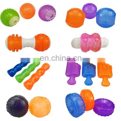 Wholesale factory price squeaky dog chew toy funny toy different shape and accept custom color pet toys