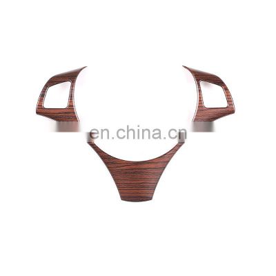Pine Wood Grain For BMW E87 1 Series 2004-2011 ABS Car Steering Wheel Decoration Frame Trim For BMW E90 3 Series 2005-2012