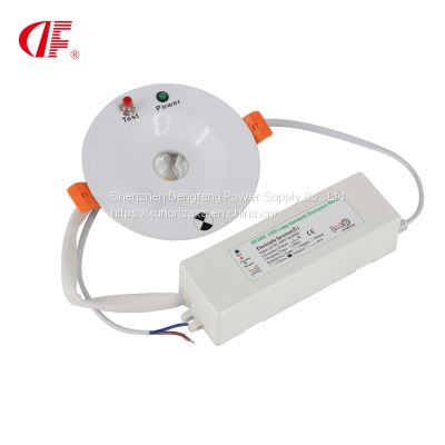 Ceiling Recessed Mounted LED Emergency Light emergency 3W 3hours with CE SAA ROHS certificate