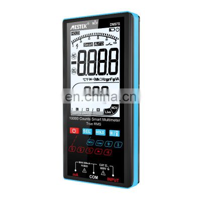 Mestek Resistance Capacitance Voltmeter 9999 Counts With Temperature Probe Smart Range AC DC Voltage Ohmmeter NCV Multimeter