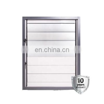 adjustable louver window  acoustic blinds windows shutter all in one aluminium sound insulation fixed louver windows