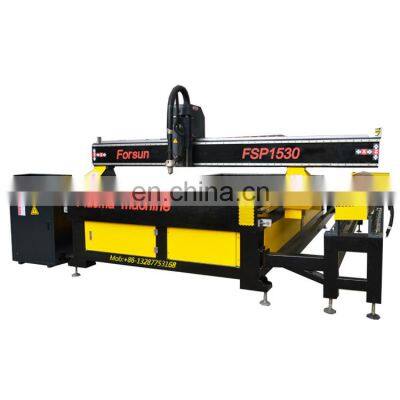 Hot selling carbon steel stainless steel cutting plasma cutter 1530 cnc plasma cutting machine