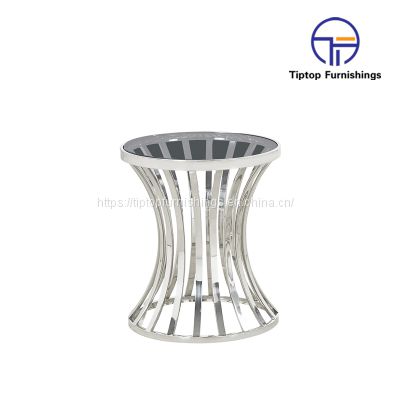 Modern Stainless Steel Base Marble Side Table Wholesale End Table Living Room Coffee Table