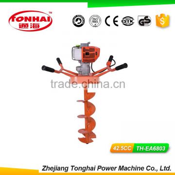 TH-EA6803 42.5CC gas powered post hole digger for tree transplanting 1 inch drill bit