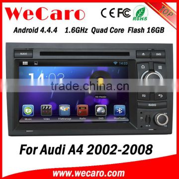 Newest Android 4.4.4 car dvd double din for audi a4 touchscreen dvd car stereo A9 cpu 2002-2008