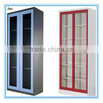 Glass door dispaly sample storage cabinet