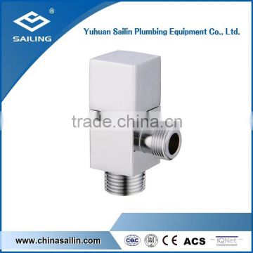 Brass chrome forged angle valve with brass handle