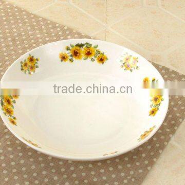 love shape hot sale good looking Decal porcelain ceramic dinnerware plates