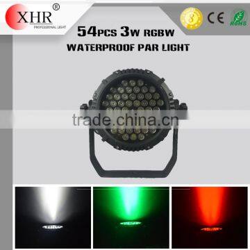 LED 54*3w RGBW Flash Waterproof LED Par Light For Show,IP65 Par Light