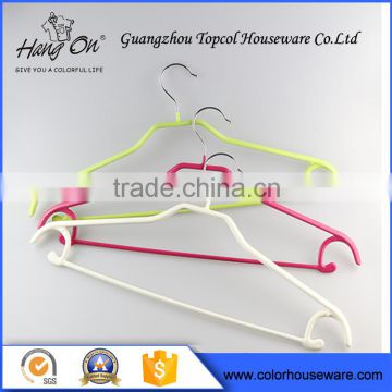 High Quality Plastic Coated Wire Pvc Coated Anti-Slip Metal Clothes Hanger