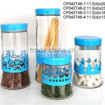 CP042T48 glass jar with metal casing