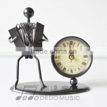Metal Crafts Clock Of Accordion