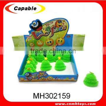 Soft plastic toy type christmas green tree for sale