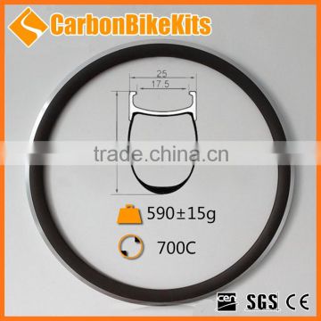 CarbonBikeKits 700C 25mm wide 38mm Clincher Alloy Carbon Rim CA38-25