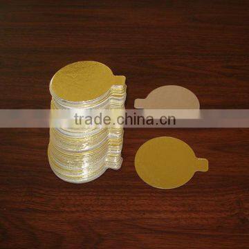 Small Gold Pet Metallized Film Cake Board/Cake Pad