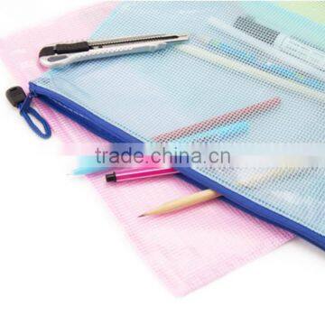 Zip Pencil Case For School,Nylon Mesh Zipper Pencil Case