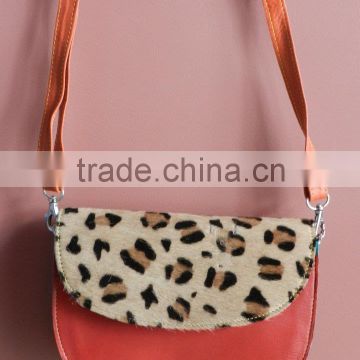 Real colorful leather saddle bag's,pure leather side bag's for women