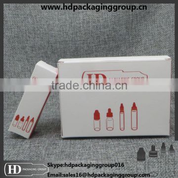 paper carton for eliquid plastic bottle packaging 10ml plastic bottle paper box