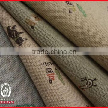printed cotton linen fabric manufacturer