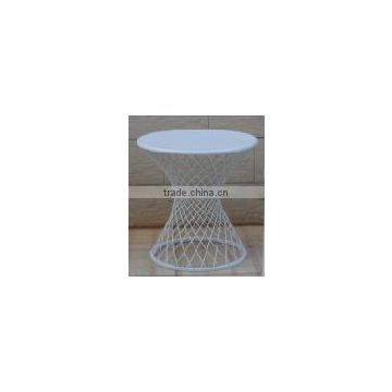 modern style home garden patio outdoor wrought iron furniture metal wire round table