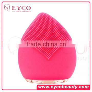 2016 Hot Sale Waterproof Face Skin Cleansing Brush Machine Rechargeable Sonic Electric Facial Brush clear facial brush