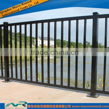 Painted Steel Guardrial Railing Handrail Residential Security Fencing System