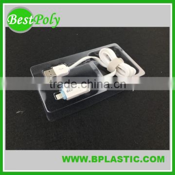 Custom blister packaging for USB charging cable