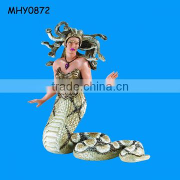 Mythical figure decorative sculptural Medusa