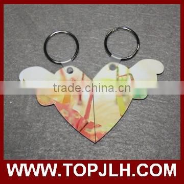 Top seliing wholesale metal sublimation keychain keyring