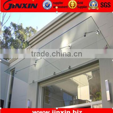 Stainless Steel glass canopy awning manufacturer