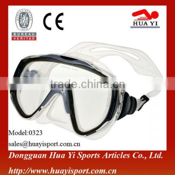 Custom look colored auto clip diving mask