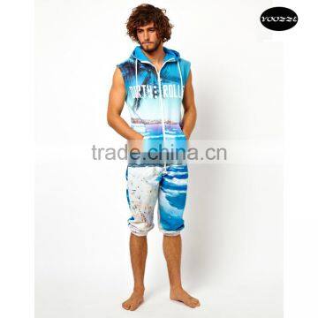 summer footless sports adult onesie pajamas