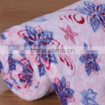100% Polyester Printed Coral Fleece Blanket